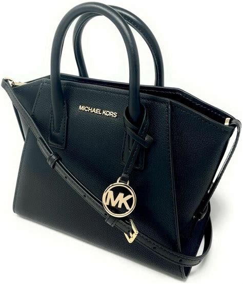 michael kors bags michael kors avril small top zip satchel|Avril Small Leather Top.